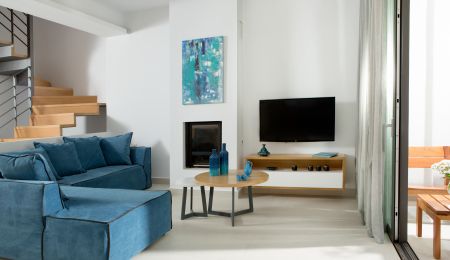 tv and sofas